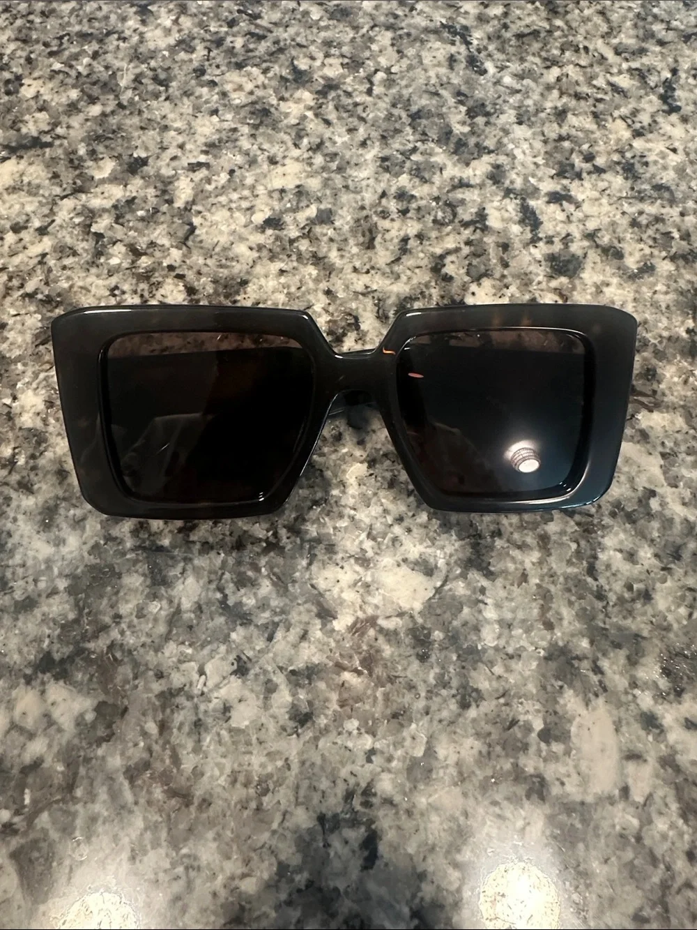 Prada Oversized Square Sunglasses - Black Frame, Dark Lenses